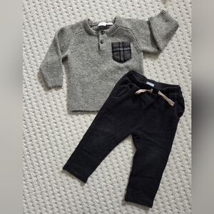 Zara Gray and Black Kids Matching Set
